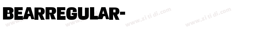 BearRegular字体转换