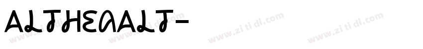 AltheaAlt字体转换