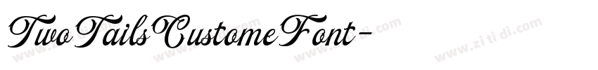 TwoTailsCustomeFont字体转换