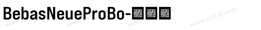 BebasNeueProBo字体转换