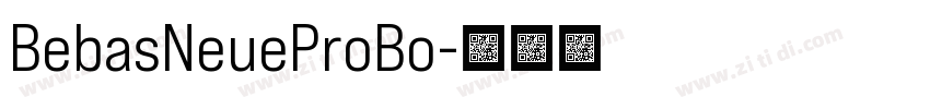 BebasNeueProBo字体转换