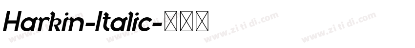 Harkin-Italic字体转换