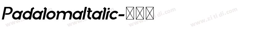 PadalomaItalic字体转换 PadalomaItalic字体转换