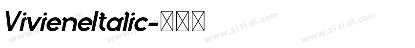 VivieneItalic字体转换