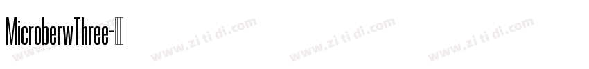 MicroberwThree字体转换