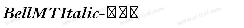 BellMTItalic字体转换