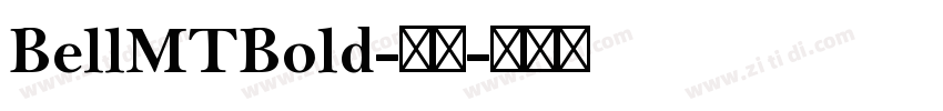 BellMTBold-粗体字体转换
