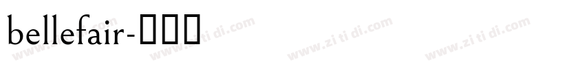bellefair字体转换