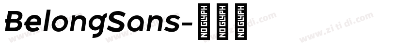 BelongSans字体转换