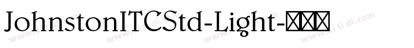JohnstonITCStd-Light字体转换