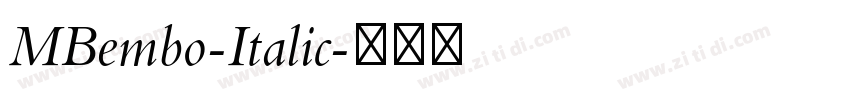 MBembo-Italic字体转换