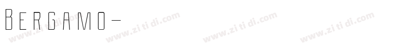 Bergamo字体转换