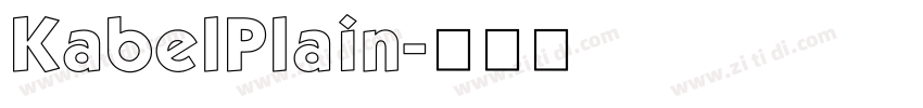 KabelPlain字体转换
