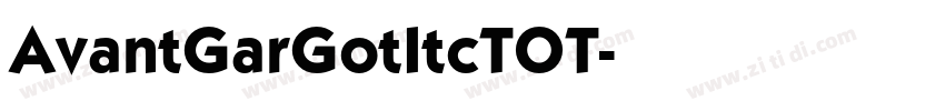 AvantGarGotItcTOT字体转换