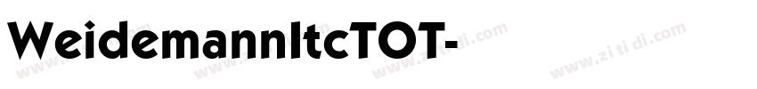 WeidemannItcTOT字体转换 WeidemannItcTOT字体转换