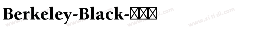 Berkeley-Black字体转换