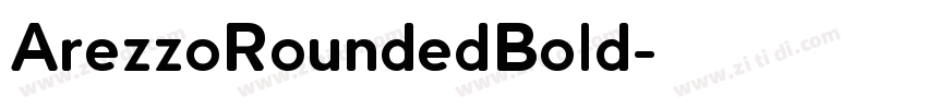 ArezzoRoundedBold字体转换