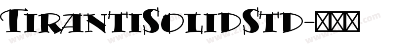TirantiSolidStd字体转换