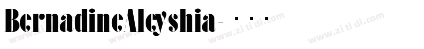 BernadineAleyshia字体转换