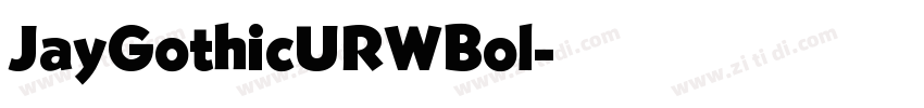 JayGothicURWBol字体转换