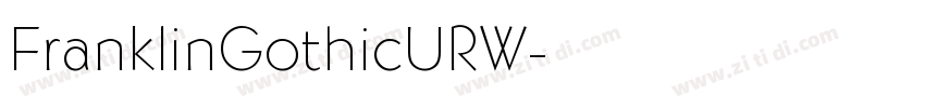FranklinGothicURW字体转换