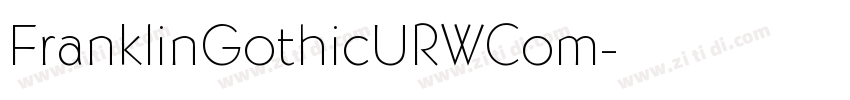 FranklinGothicURWCom字体转换