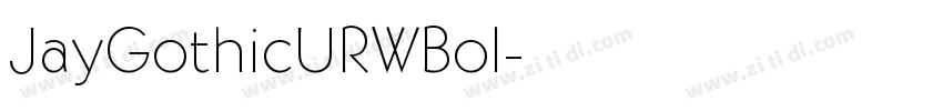 JayGothicURWBol字体转换