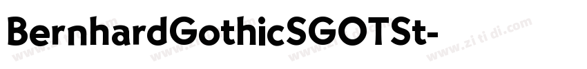 BernhardGothicSGOTSt字体转换