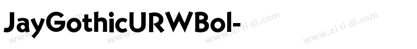 JayGothicURWBol字体转换