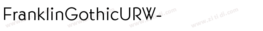 FranklinGothicURW字体转换