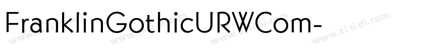 FranklinGothicURWCom字体转换