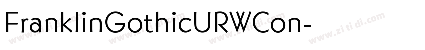 FranklinGothicURWCon字体转换