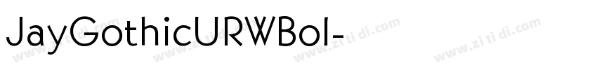 JayGothicURWBol字体转换