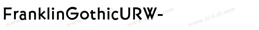 FranklinGothicURW字体转换