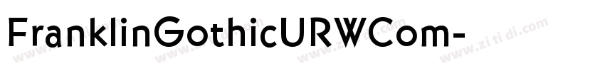 FranklinGothicURWCom字体转换