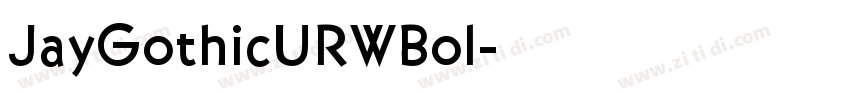 JayGothicURWBol字体转换