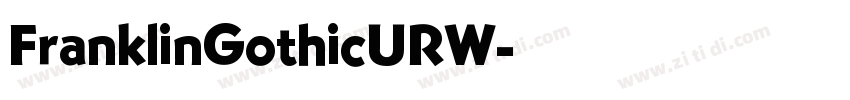 FranklinGothicURW字体转换