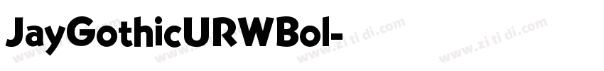 JayGothicURWBol字体转换