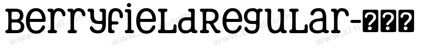 BerryfieldRegular字体转换
