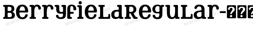 BerryfieldRegular字体转换