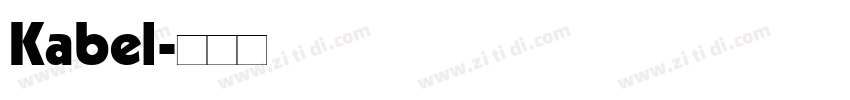 Kabel字体转换