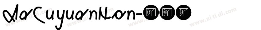 AaCuyuanNon字体转换