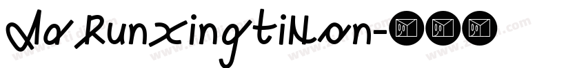 AaRunxingtiNon字体转换