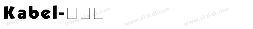 Kabel字体转换