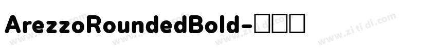 ArezzoRoundedBold字体转换