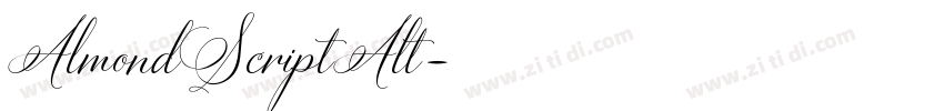 AlmondScriptAlt字体转换