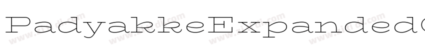 PadyakkeExpandedOne字体转换
