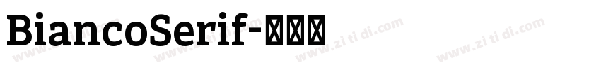BiancoSerif字体转换