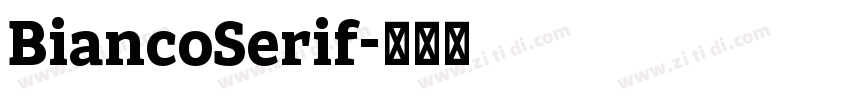 BiancoSerif字体转换