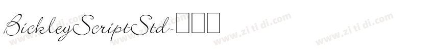 BickleyScriptStd字体转换